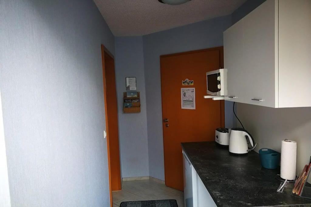 Kuchyň nebo kuchyňský kout v ubytování Gästezimmer Sieg