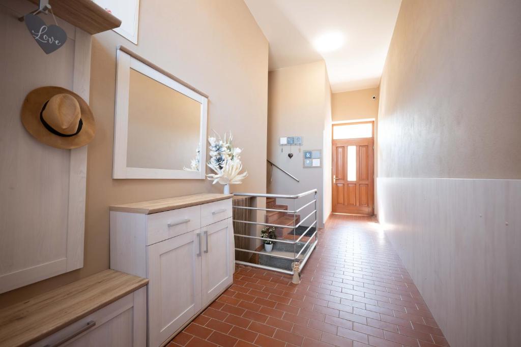 Kuchyň nebo kuchyňský kout v ubytování PAPI Apartmán