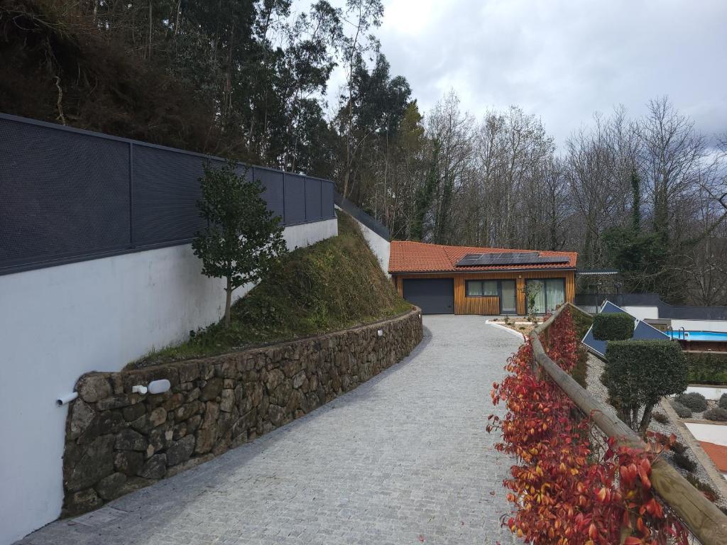 O edifício onde a casa de férias está situado