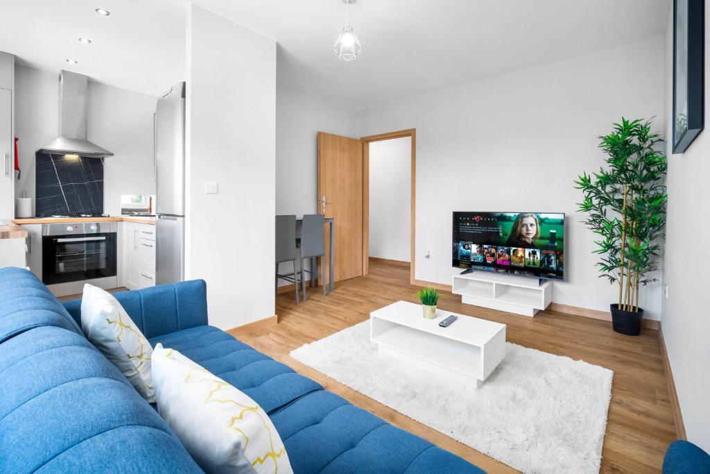 Кът за сядане в Two Bedroom Apartment - Off-Street Parking - Netflix - Wifi - 1dS