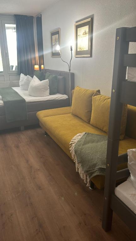 Postel nebo postele na pokoji v ubytování Stressless aktivCARD Bayerischer Wald inklusive