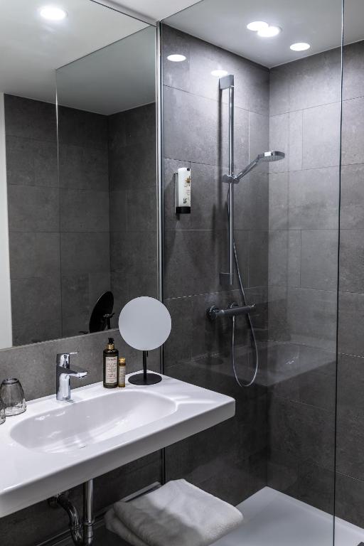 Koupelna v ubytování Hotel DAS SAAL