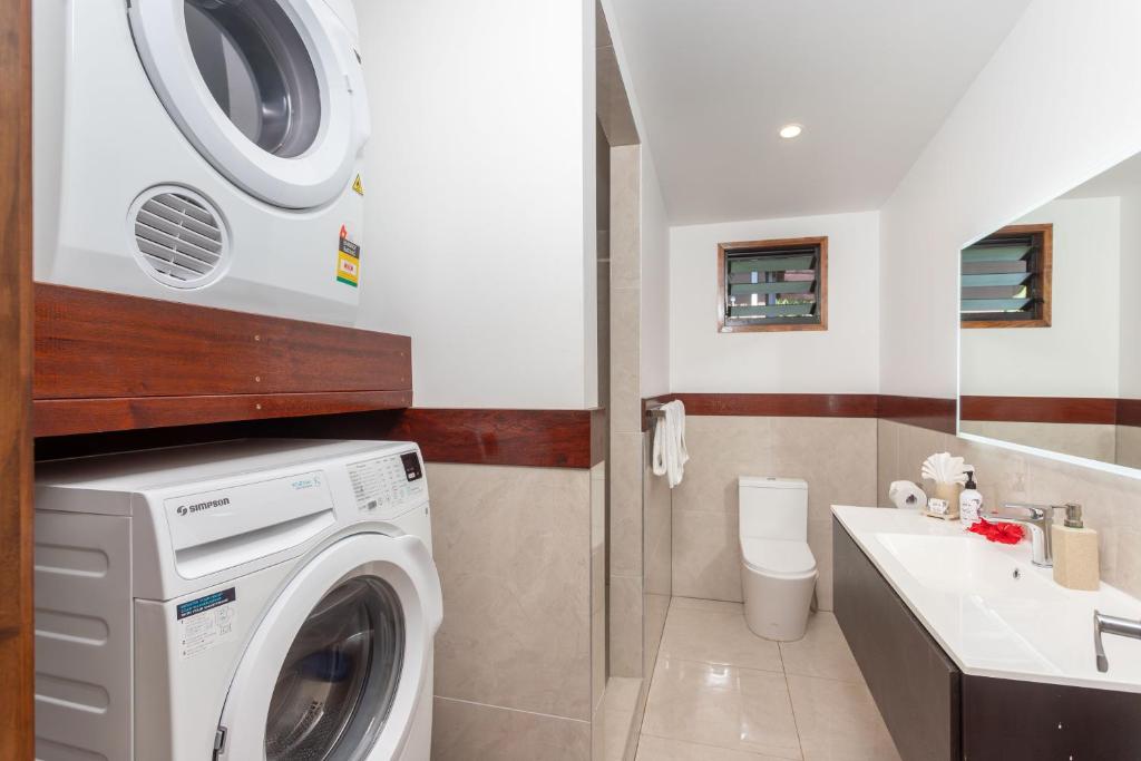 Koupelna v ubytování Atupa Suites