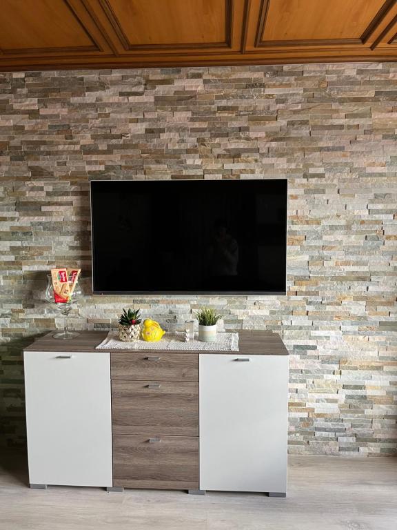 TV a/nebo společenská místnost v ubytování Apartment Oberprisch