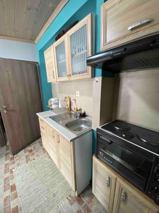 Kuchyň nebo kuchyňský kout v ubytování Cozy new studio few meters away from beach side.