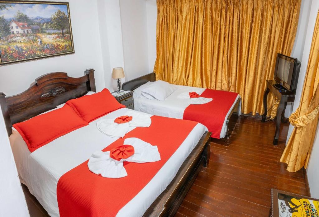 Postel nebo postele na pokoji v ubytování HOTEL LA CASONA SAN AGUSTIn