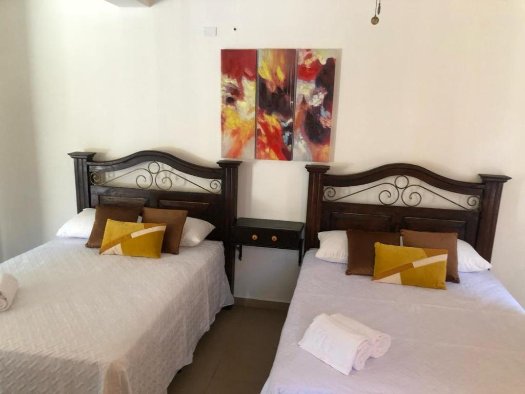 Postel nebo postele na pokoji v ubytování Hermosa Habitación Independiente BNB
