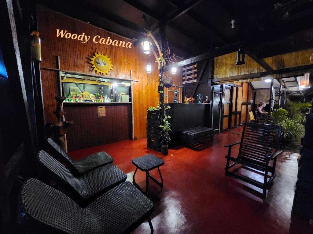 Posezení v ubytování Woody Cabana