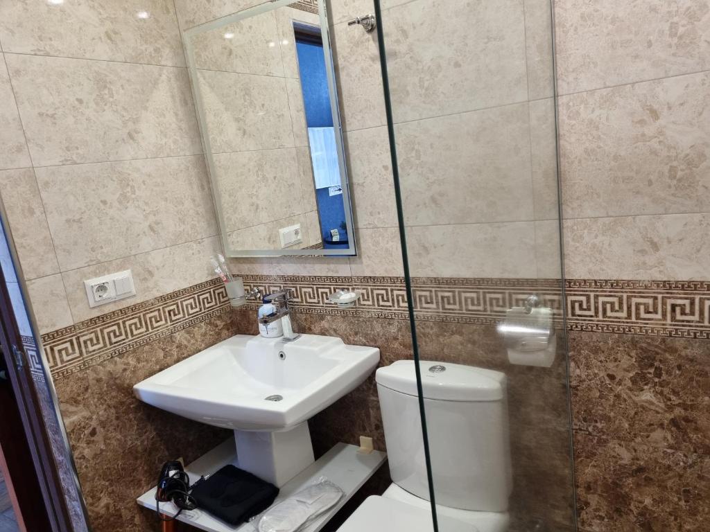 Koupelna v ubytování Day Inn hotel