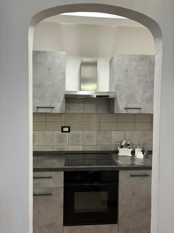 Kuchyň nebo kuchyňský kout v ubytování Agriturismo B&B La Cerasa
