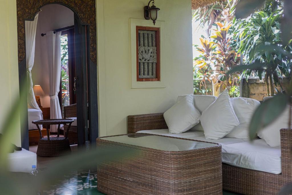 Posezení v ubytování Gopala Villa Ubud