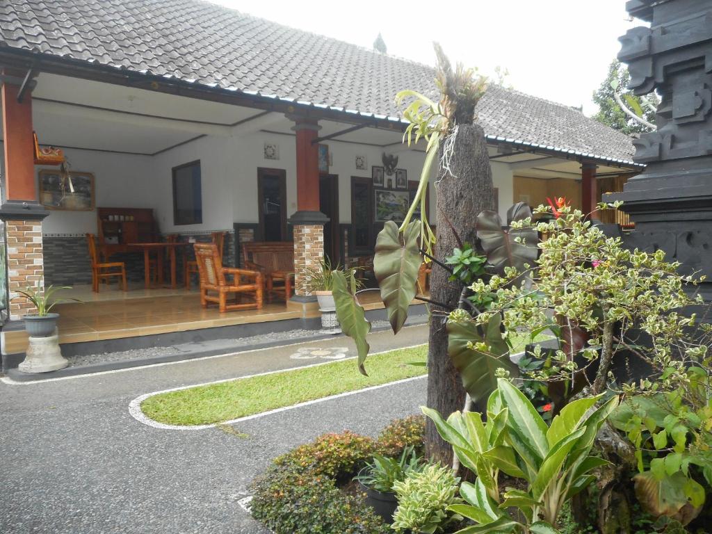a house with a lot of plants in front of it at Kadek Homestay in Besakih