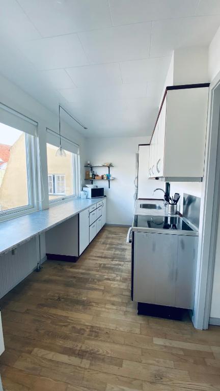 Kuchyň nebo kuchyňský kout v ubytování Søpark Apartments