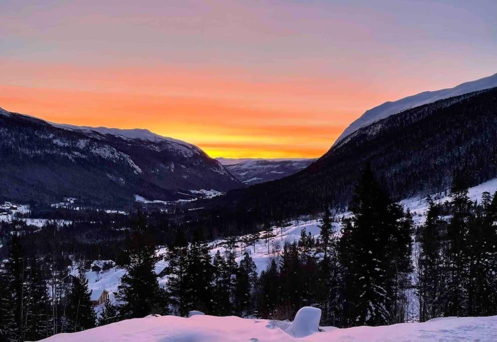 Leilighet i Uvdal med nydelig utsikt. SKI INN/UT v zime