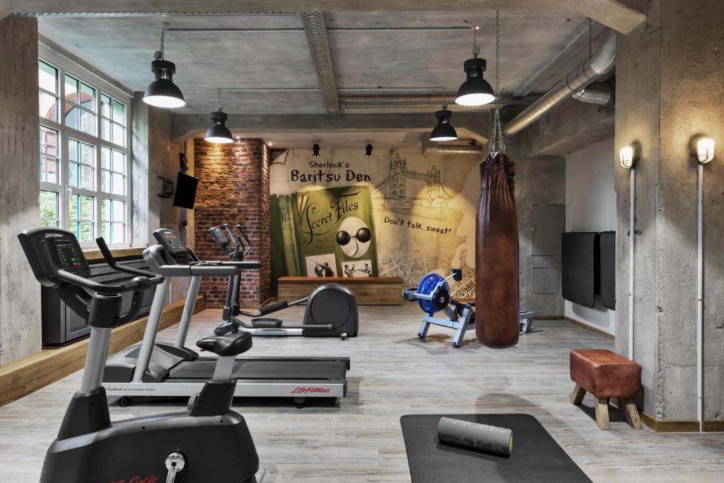Fitness centrum a/nebo fitness zařízení v ubytování Gästeresidenz PelikanViertel