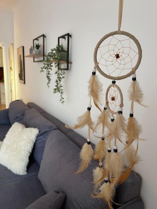 Posezení v ubytování Valona boho apartment