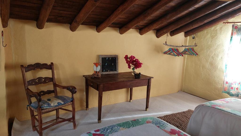 A bed or beds in a room at La Casa de la Era