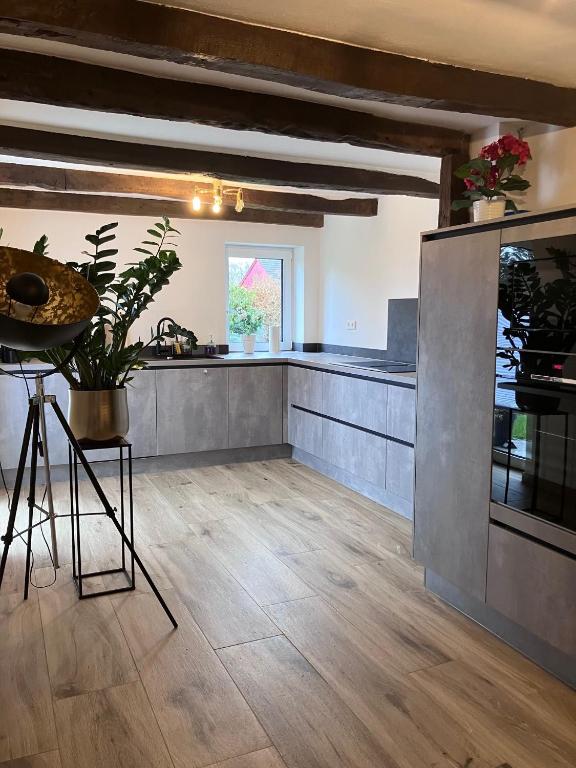 Kuchyň nebo kuchyňský kout v ubytování Ferienwohnung zum Belgenbachtal