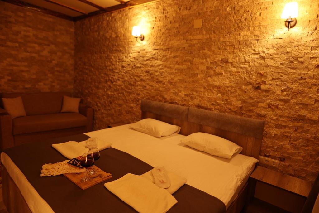 Postel nebo postele na pokoji v ubytování Calina Capadocia