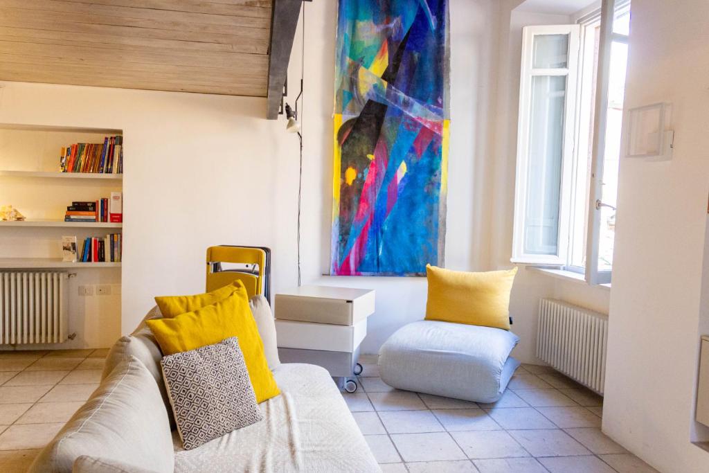 A seating area at Ottavia al Foro - Luxury Property