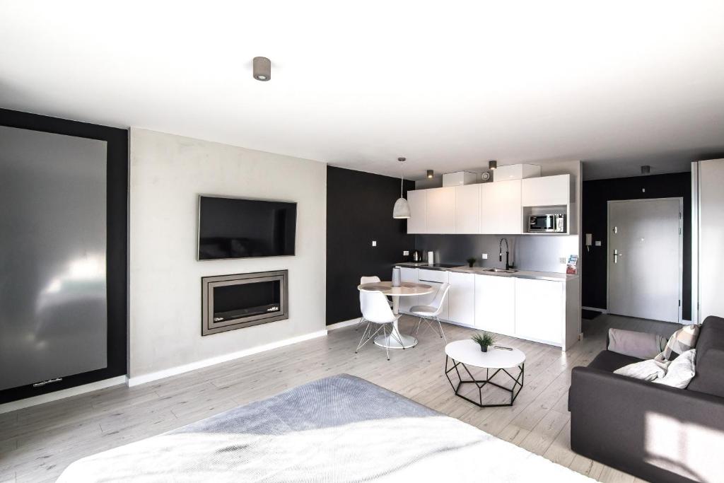 Kuchyň nebo kuchyňský kout v ubytování Apartview Bukowa II by Rent like home