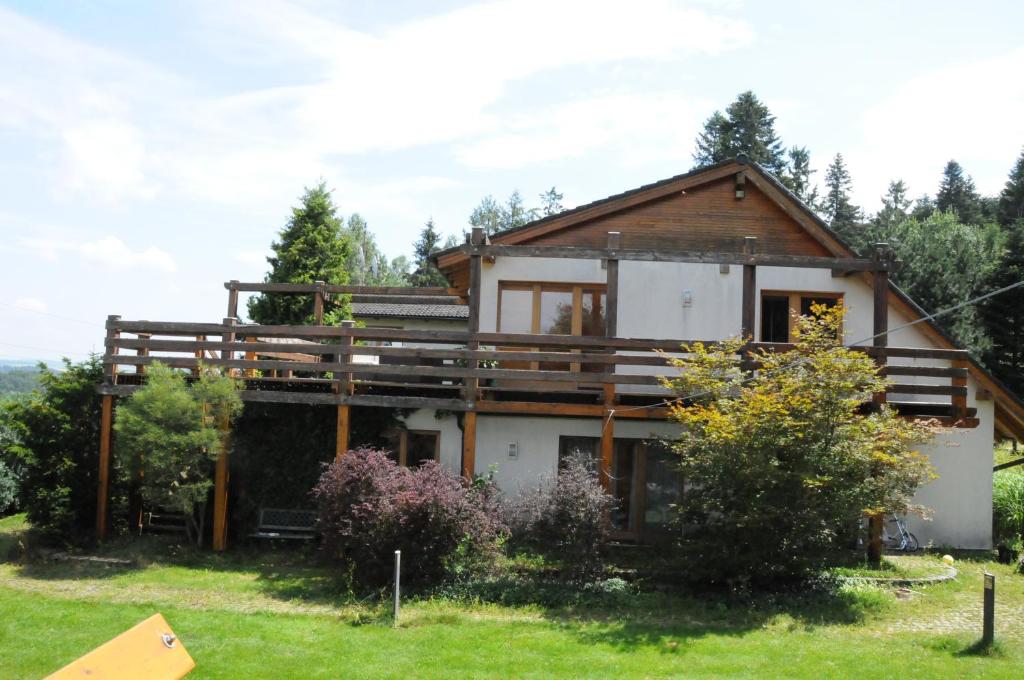 Zahrada ubytování Apartmán v Lesoparku