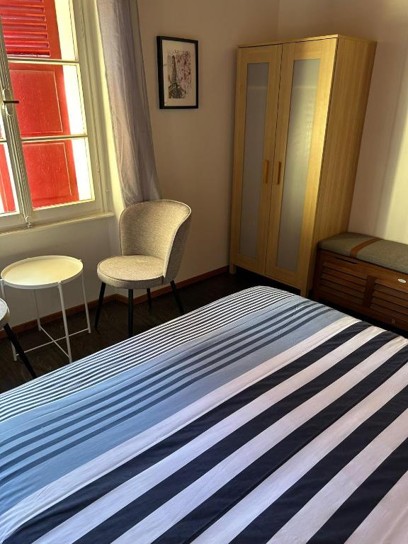 Postel nebo postele na pokoji v ubytování Chambres d'Hôtes Le Felseneck