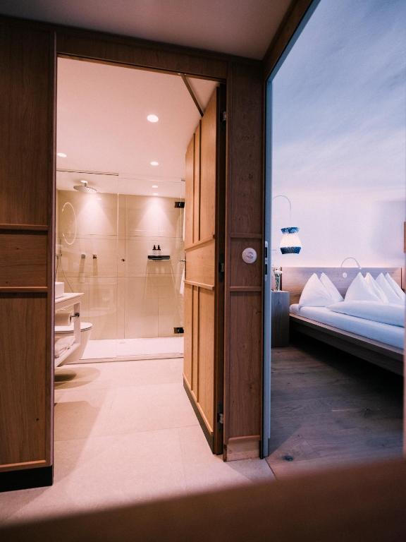 Kúpeľňa v ubytovaní artHotel Blaue Gans