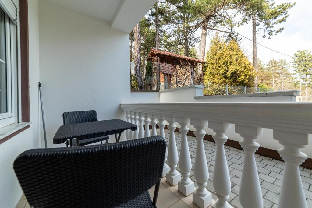 Balkón nebo terasa v ubytování GREEN ViEW APARTMENTS