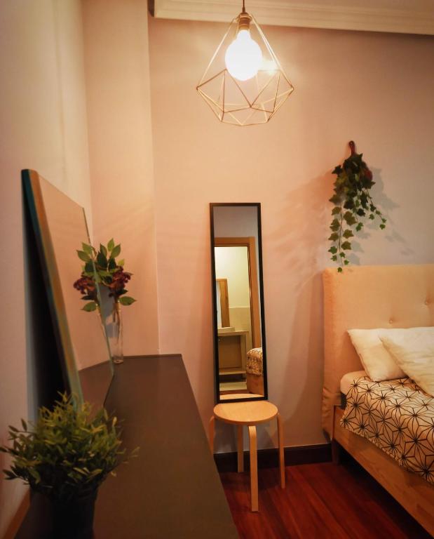 Postel nebo postele na pokoji v ubytování Casa Rural Asitxo