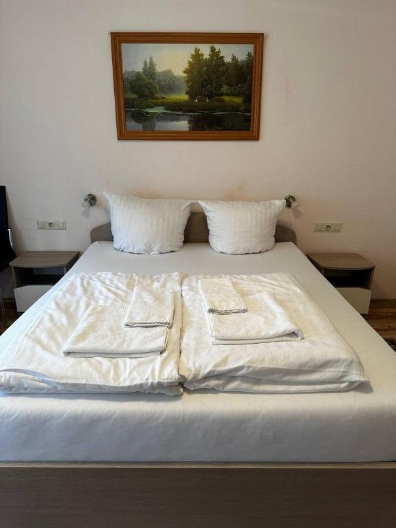 Postel nebo postele na pokoji v ubytování Schwanen-Resort