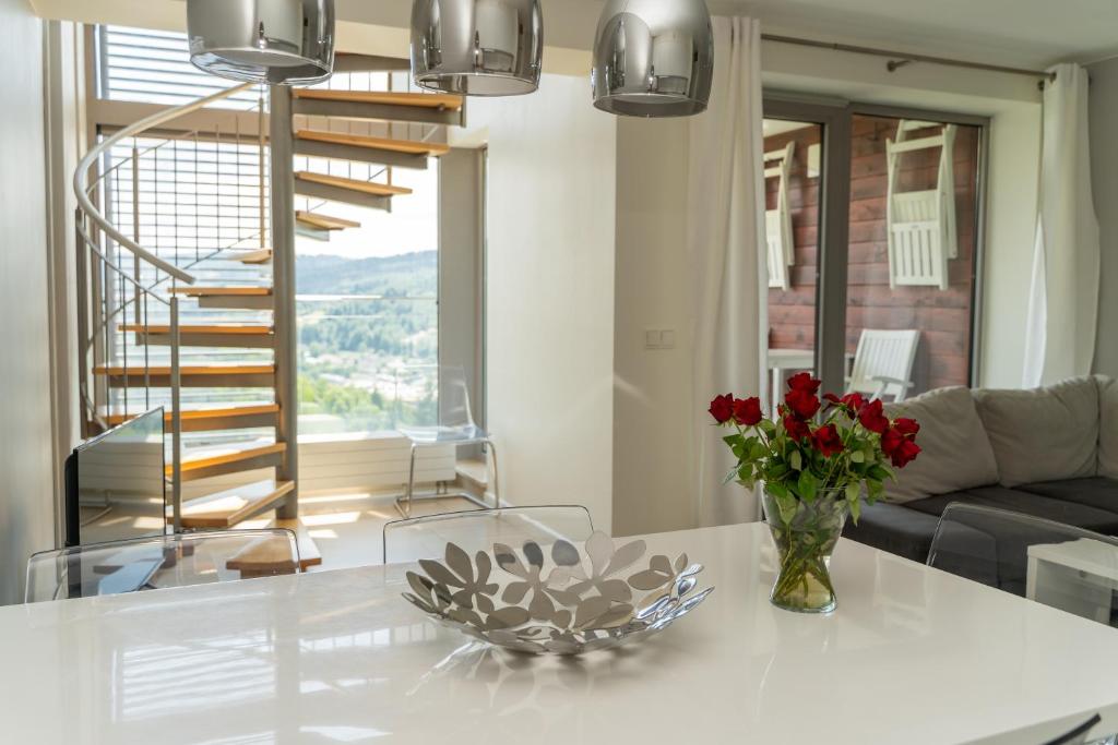 Posezení v ubytování Apartview Bukowa II by Rent like home