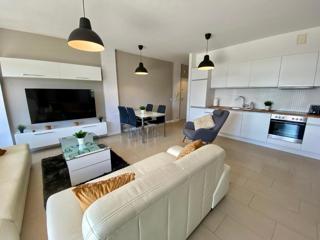 Kuchyň nebo kuchyňský kout v ubytování Apartview Bukowa II by Rent like home