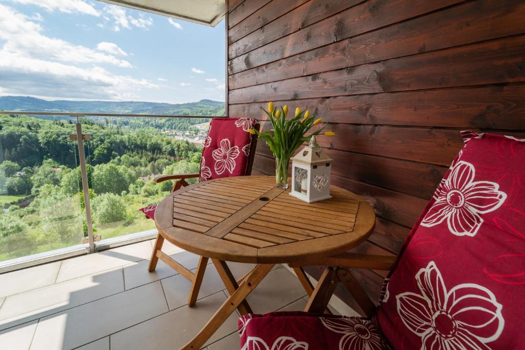 Balkón nebo terasa v ubytování Apartview Bukowa II by Rent like home