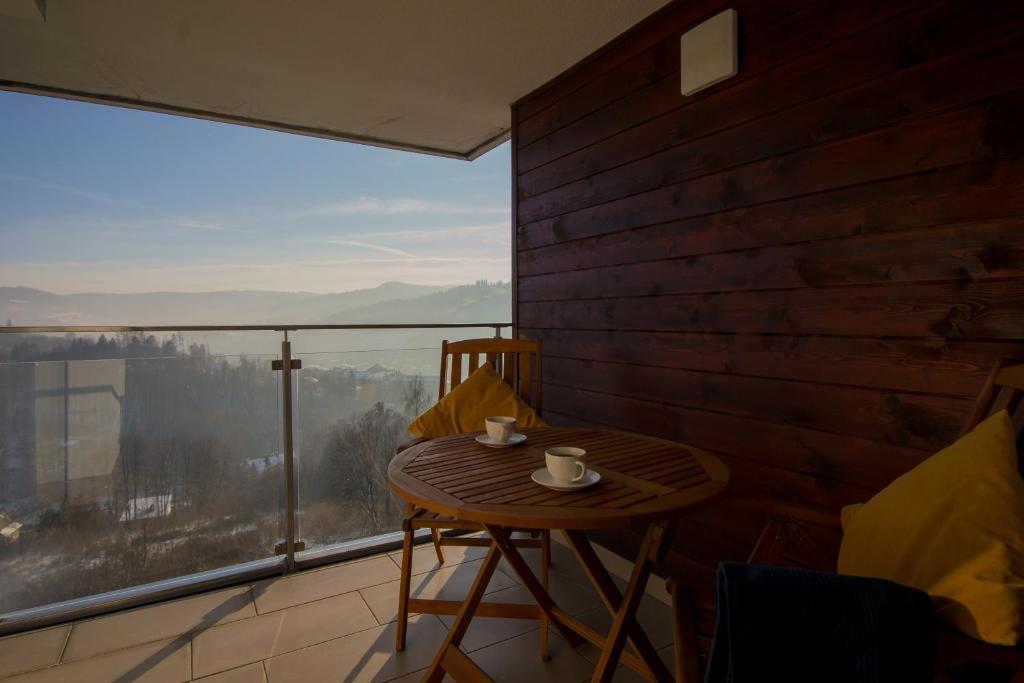 Balkón nebo terasa v ubytování Apartview Bukowa II by Rent like home