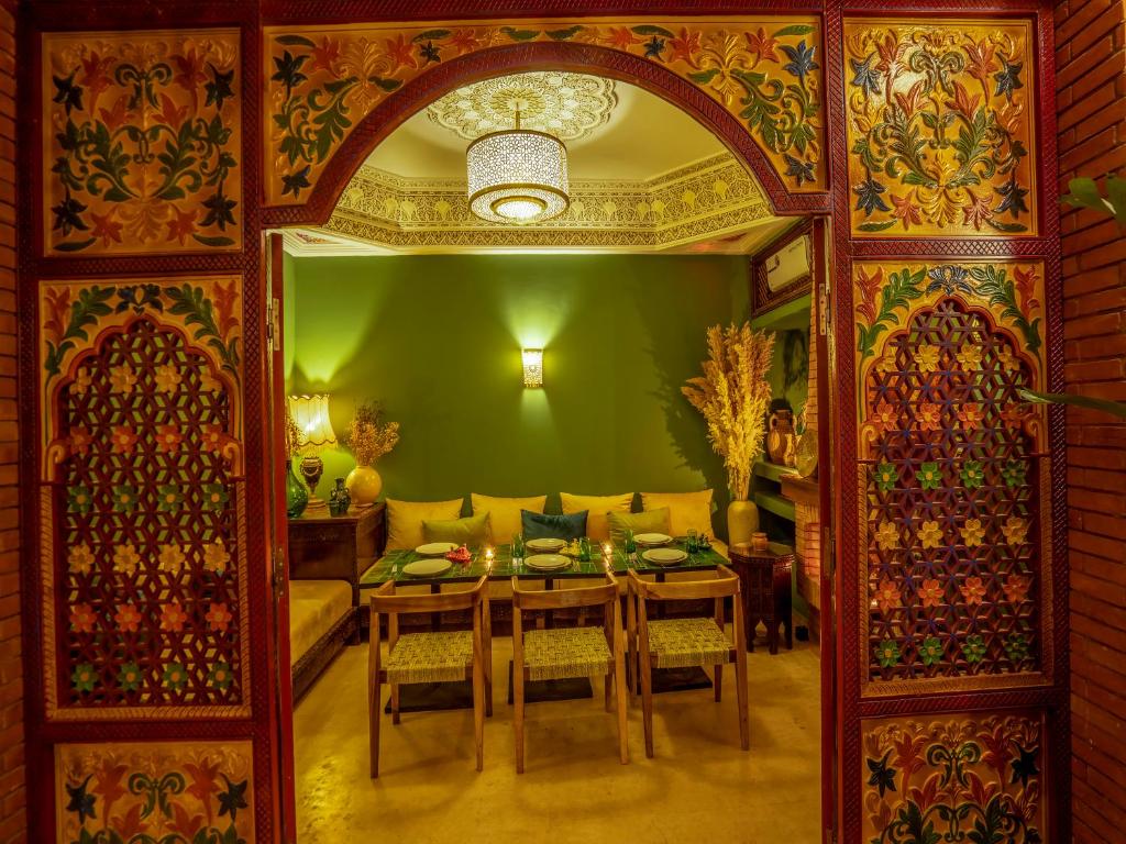 Posezení v ubytování Kilimini Riad & SPA