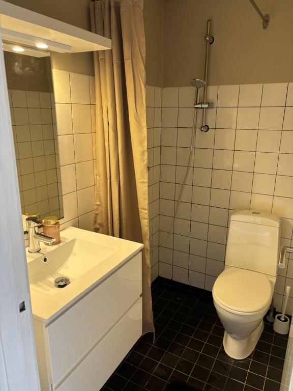 Koupelna v ubytování Udsigten.