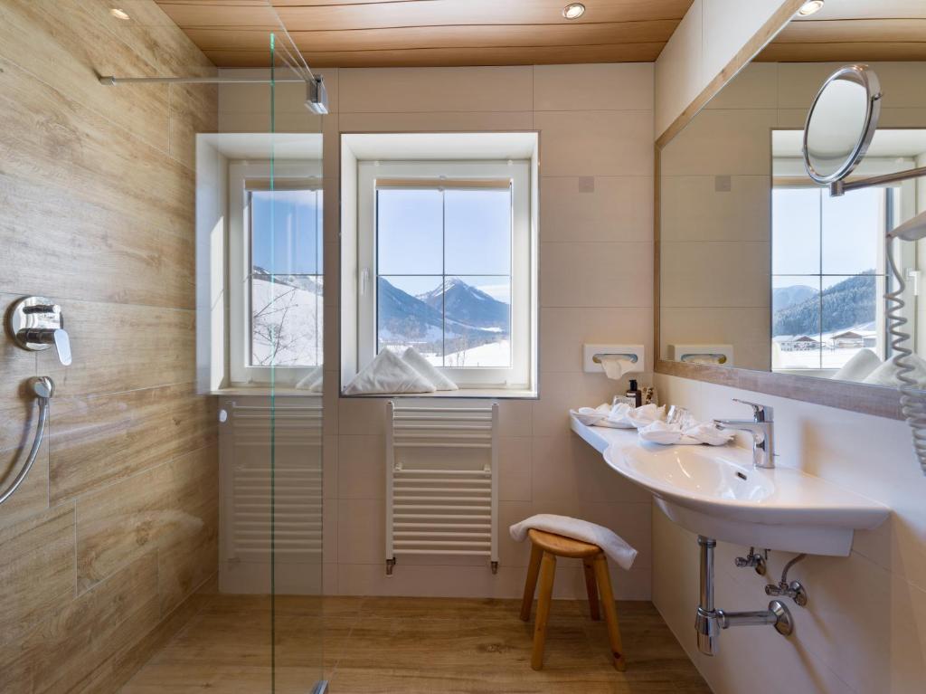 Koupelna v ubytování Hotel Frohnatur
