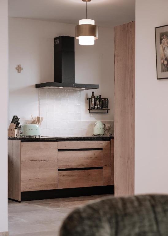 Kuchyň nebo kuchyňský kout v ubytování Villa Madona