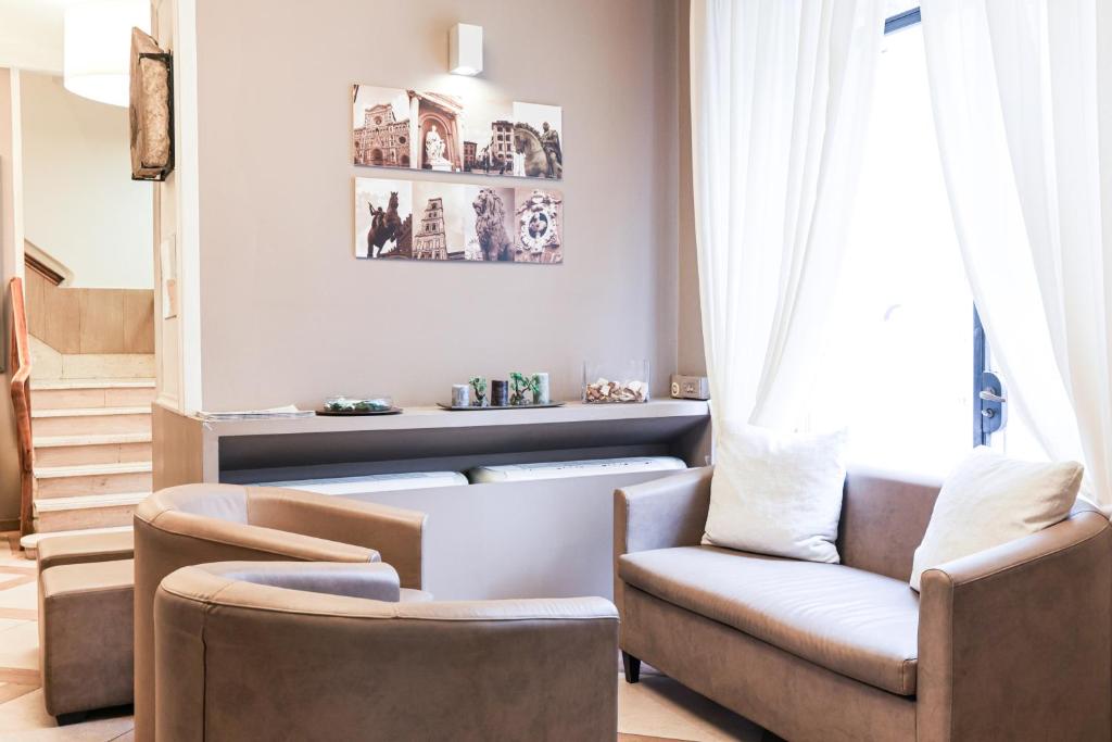 Posezení v ubytování Albergo Firenze