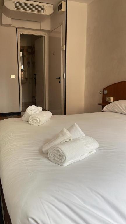 Postel nebo postele na pokoji v ubytování Hotel Montecodeno