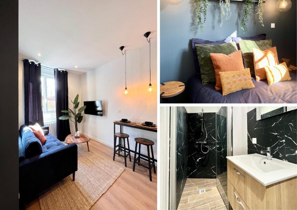 TV a/nebo společenská místnost v ubytování L élégance