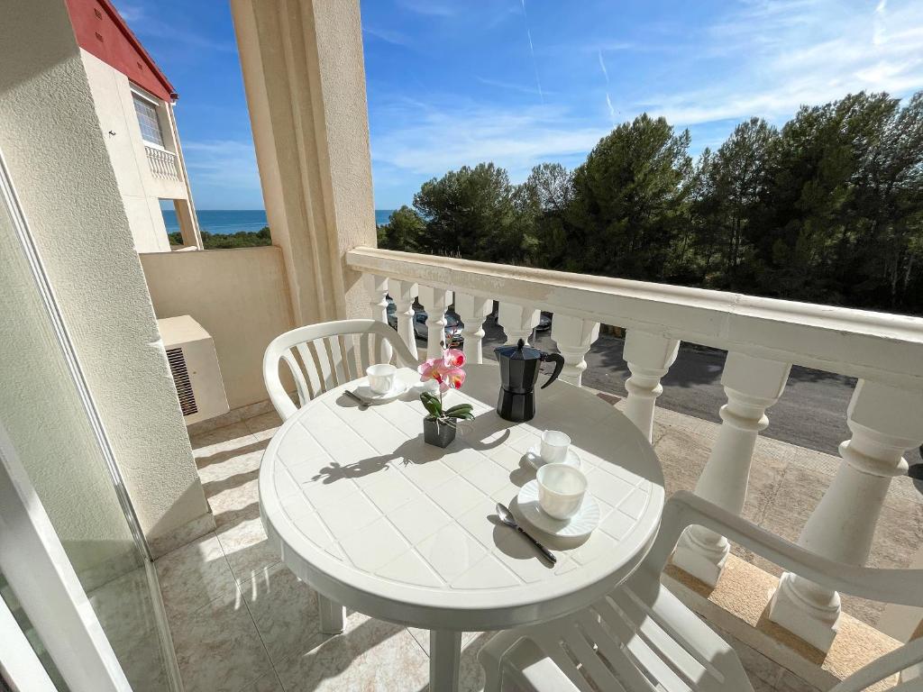 Balkón nebo terasa v ubytování Apartamentos Costa Azahar 3000