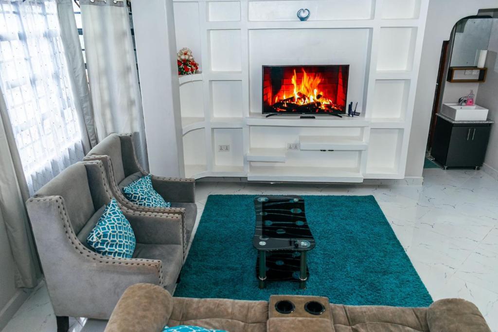 Posezení v ubytování Juston Homes AirBNB kisii