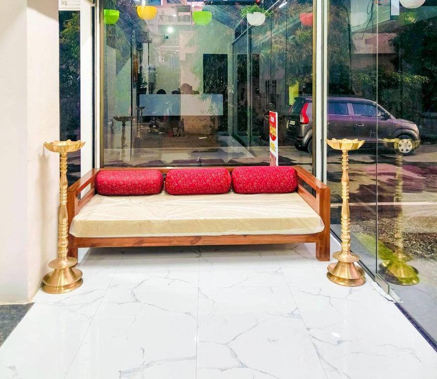 Posezení v ubytování Hotel Sai Sneha