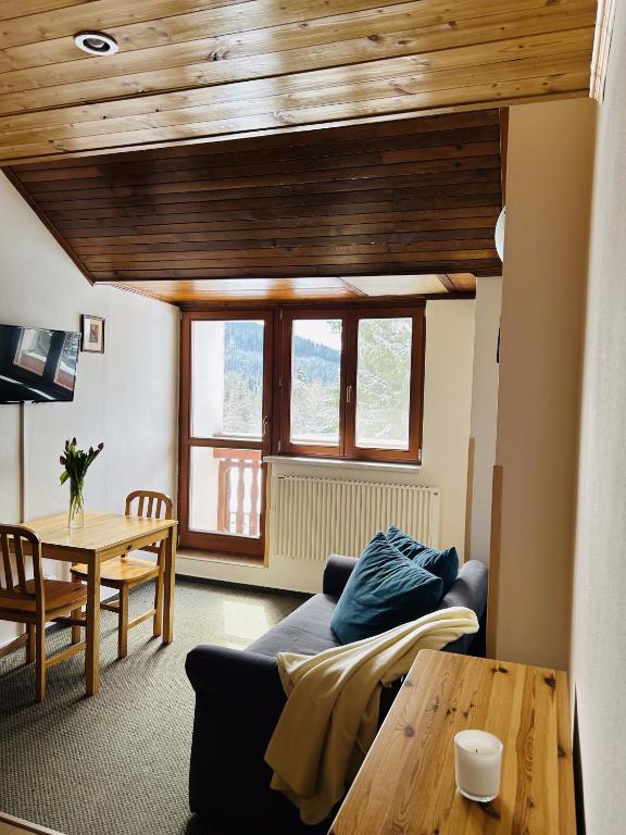 Posezení v ubytování Apartmány u Pilota