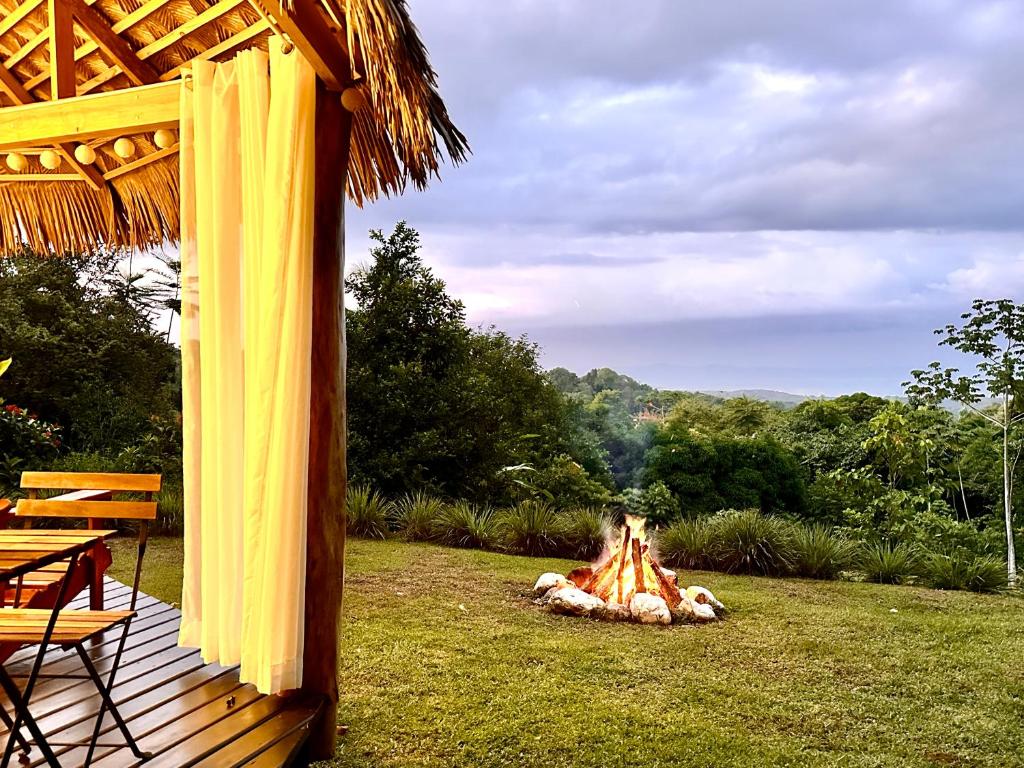 Příroda nedaleko luxury tent
