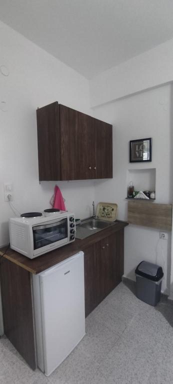 Kuchyň nebo kuchyňský kout v ubytování Garden Rooms