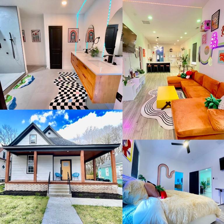 The Neon Nest Retro Chic 4BR Home in Cooper Young, Memphis Updated