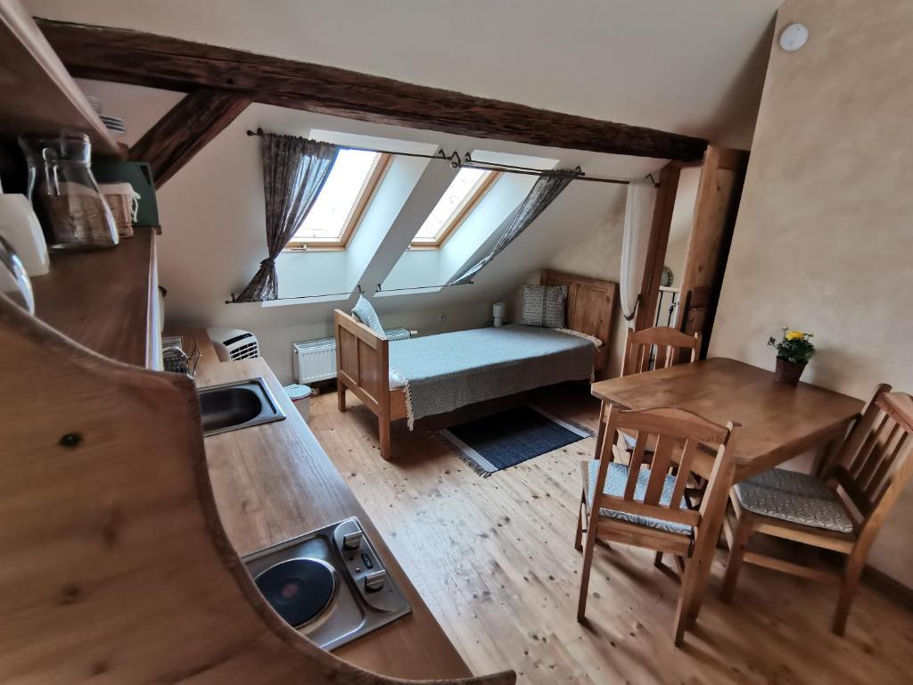 Posezení v ubytování Apartmány U Koudelníka